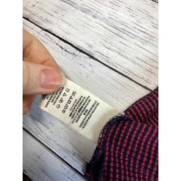 Acubi mermaidcore fairycore Free People Neck Fitted Stretch-Knit Top Retro XS - Picture 4 of 5